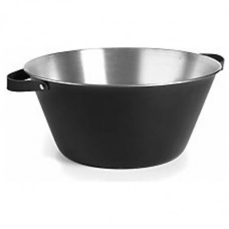 Seau À Champagne Rond Noir - 30 L - Ø 50 Cm Lacor - 1 Seau À Champagne Rond Noir - 30 L - Ø 50 Cm Lacor - 1