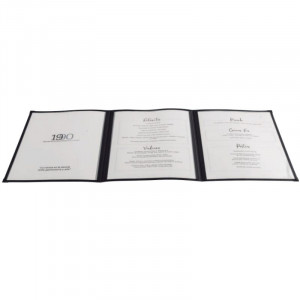 Porte-Menu Triple En Pvc - A4 Lacor - 1