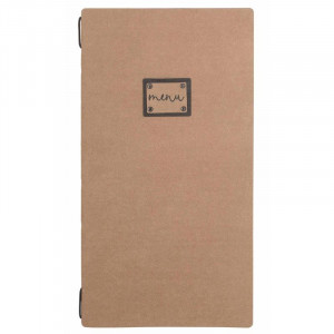 Porte Carte Des Vins Kraft En Fibres Naturelles - 170 X 320 Mm Lacor - 1