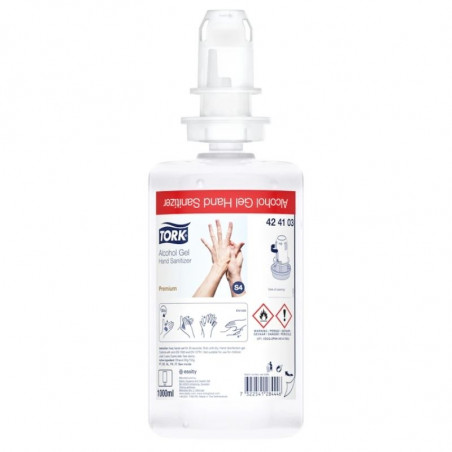 Gel Hydroalcoolique pour Les Mains - 1 L - Lot de 6 Tork - 1 Gel Hydroalcoolique pour Les Mains - 1 L - Lot de 6 Tork - 1