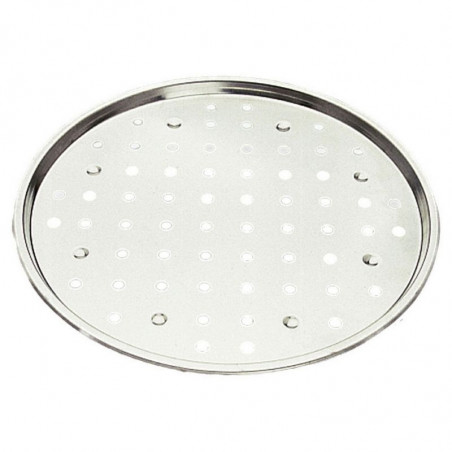 Plaque à Pizza Perforée en Fer Blanc - Ø 340 mm Gobel - 1 Plaque à Pizza Perforée en Fer Blanc - Ø 340 mm Gobel - 1