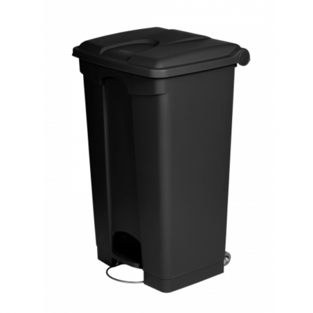 Poubelle Antibactérienne à Pédale Noire - 90 L Probbax - 1 Poubelle Antibactérienne à Pédale Noire - 90 L Probbax - 1