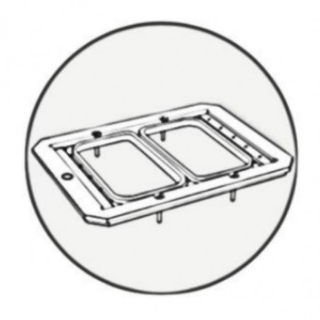 Moule pour Thermoscelleuse Automatique VG 600 et 800 - GN 1/4 Lavezzini - 1 Moule pour Thermoscelleuse Automatique VG 600 et 800 - GN 1/4 Lavezzini - 1