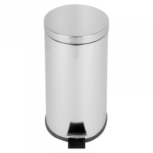Poubelle à Pédale Cylindrique Inox Miroir - 30 L Probbax - 1