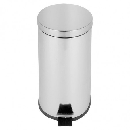 Poubelle à Pédale Cylindrique Inox Miroir - 30 L Probbax - 1 Poubelle à Pédale Cylindrique Inox Miroir - 30 L Probbax - 1