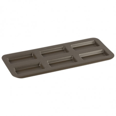 Moule à 6 Financiers - 380 x 180 mm Gobel - 1 Moule à 6 Financiers - 380 x 180 mm Gobel - 1