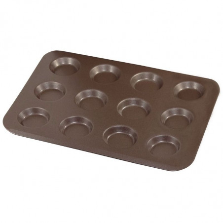 Moule à 12 Mini Tartelettes de Ø 8 mm - 320 x 245 Gobel - 1 Moule à 12 Mini Tartelettes de Ø 8 mm - 320 x 245 Gobel - 1