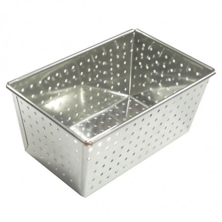 Moule à Pain Perforé en Fer Blanc - 270 x 105 mm Gobel - 1 Moule à Pain Perforé en Fer Blanc - 270 x 105 mm Gobel - 1