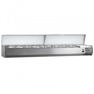 Saladette Réfrigérée avec Couvercle - 9 GN 1/3 FourniResto - 1