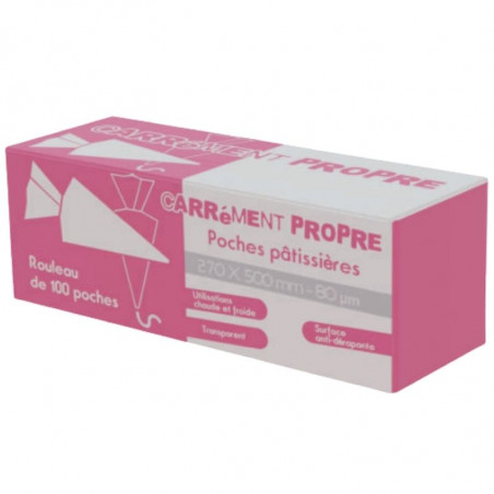 Poche Pâtissière en Rouleau - 100 Poches FourniResto - 1 Poche Pâtissière en Rouleau - 100 Poches FourniResto - 1