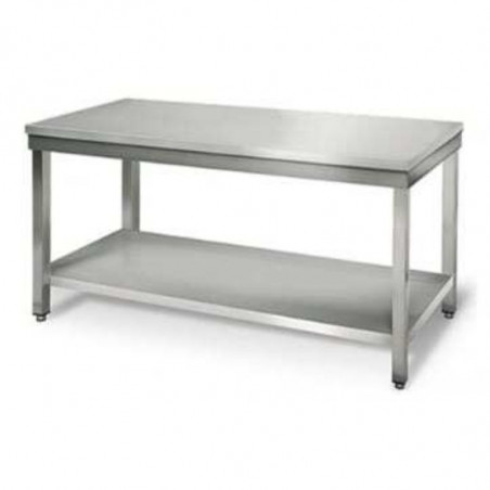 Table Inox avec Etagère - P 700 mm - L 1500 mm FourniResto - 1 Table Inox avec Etagère - P 700 mm - L 1500 mm FourniResto - 1