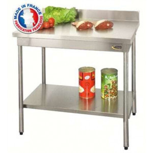 Table à Dosseret avec Etagère Basse - P 600 - L 1800 mm SOFINOR - 1