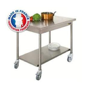 Table Centrale avec Etagère Basse et Roulettes - P 600 - L 1400 mm SOFINOR - 1