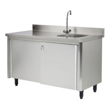 Meuble du Chef avec Cuve à Droite - L 1400 mm SOFINOR - 1 Meuble du Chef avec Cuve à Droite - L 1400 mm SOFINOR - 1