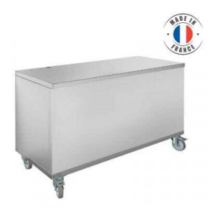 Soubassement à Roulettes pour Vitrines Électriques Professionnelles - 2 Bacs GN 1/1 Inotech - 1