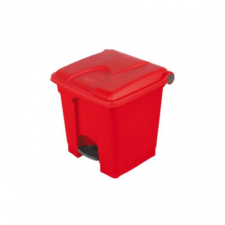 Poubelle à Pédale Rouge - 30 L Probbax - 1 Poubelle à Pédale Rouge - 30 L Probbax - 1