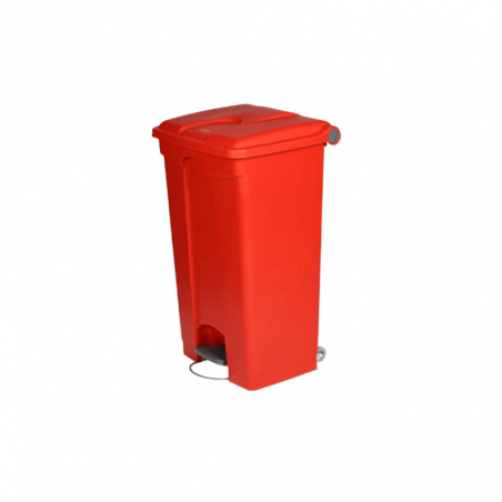 Poubelle à Pédale Rouge - 90 L Probbax - 1 Poubelle à Pédale Rouge - 90 L Probbax - 1