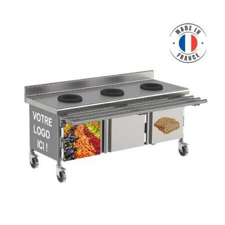 Option Décor Adhésif pour Table de Tri 4 Portes SOFINOR - 1 Option Décor Adhésif pour Table de Tri 4 Portes SOFINOR - 1