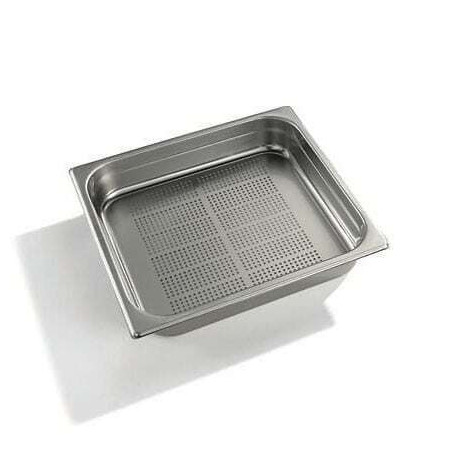 Plaque Perforée Inox GN 2/3 H 40mm Piron - 1 Plaque Perforée Inox GN 2/3 H 40mm Piron - 1