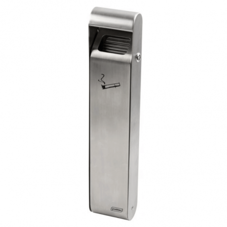 Cendrier Mural Slim Inox Satiné - 3 L Probbax - 1 Cendrier Mural Slim Inox Satiné - 3 L Probbax - 1