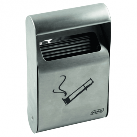 Cendrier Mural Inox Satiné - 1,5 L Probbax - 1 Cendrier Mural Inox Satiné - 1,5 L Probbax - 1