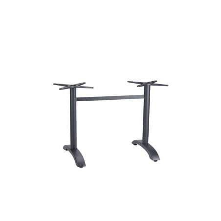 Pied Fixe Double Ecofix - Noir Grosfillex - 1 Pied Fixe Double Ecofix - Noir Grosfillex - 1