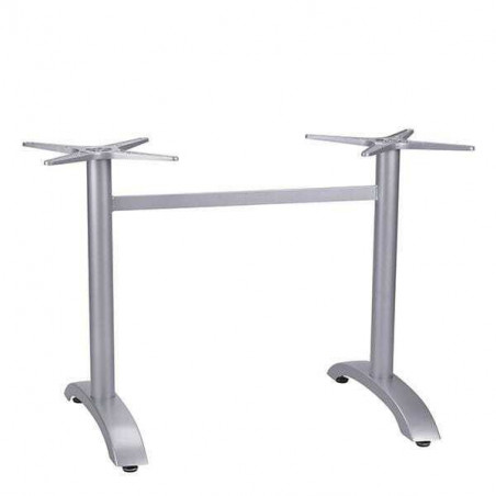 Pied Fixe Double Ecofix - Aluminium Grosfillex - 1 Pied Fixe Double Ecofix - Aluminium Grosfillex - 1