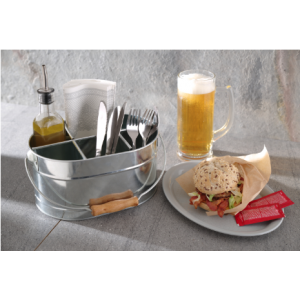 Plateau de Service Fast Food Ovale - Gris HENDI - 3