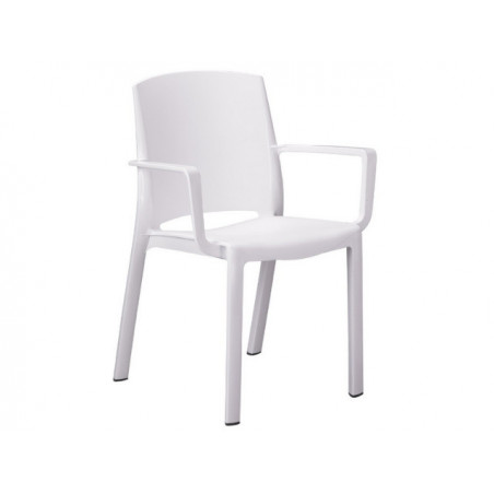 Fauteuil Milton - Blanc Grosfillex - 1 Fauteuil Milton - Blanc Grosfillex - 1