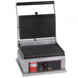 Grill Panini Simple Grand Modèle - Plaques Rainurées Sofraca - 1