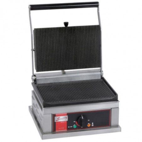 Grill Panini Simple Grand Modèle - Plaques Rainurées Sofraca - 1 Grill Panini Simple Grand Modèle - Plaques Rainurées Sofraca - 1