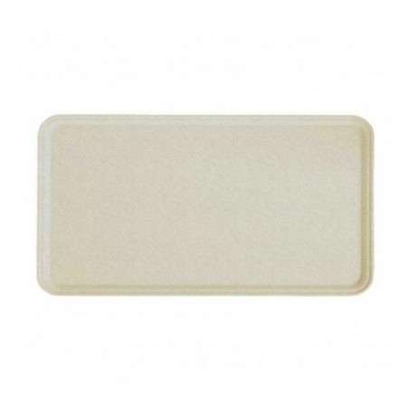 Plateau Polyester 32,5 x 53 cm à Rebord Plat - Fumé Moucheté - Lot de 12 Cambro - 1 Plateau Polyester 32,5 x 53 cm à Rebord Plat - Fumé Moucheté - Lot de 12 Cambro - 1