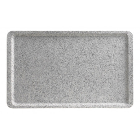 Plateau Polyester 32,5 x 53 cm à Rebord Plat - Granite - Lot de 12 Cambro - 1 Plateau Polyester 32,5 x 53 cm à Rebord Plat - Granite - Lot de 12 Cambro - 1