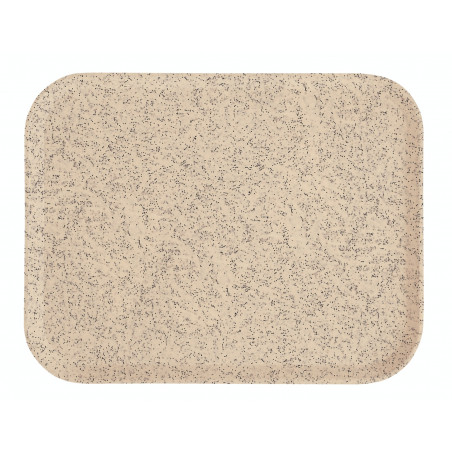 Plateau en Polyester 36 x 46 cm à Rebords Élevés - Sahara - Lot de 12 Cambro - 1 Plateau en Polyester 36 x 46 cm à Rebords Élevés - Sahara - Lot de 12 Cambro - 1