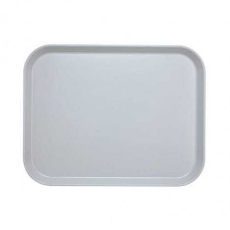 Plateau en Polyester 36 x 46 cm à Rebords Élevés - Gris Clair - Lot de 12 Cambro - 1 Plateau en Polyester 36 x 46 cm à Rebords Élevés - Gris Clair - Lot de 12 Cambro - 1