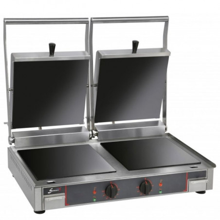 Grill Vitro Double à Plaques Lisses Sofraca - 1 Grill Vitro Double à Plaques Lisses Sofraca - 1