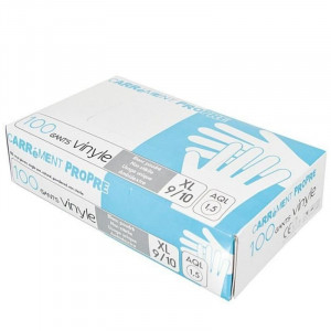 Gants en Vinyle Taille XL - Lot de 100 FourniResto - 1