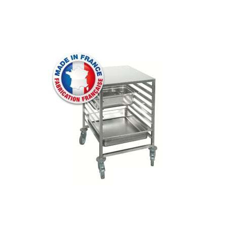 Échelle Gastronorme pour Bacs GN 2/1 avec Roulettes en Polyamide - 8 Niveaux SOFINOR - 1 Échelle Gastronorme pour Bacs GN 2/1 avec Roulettes en Polyamide - 8 Niveaux SOFINOR - 1