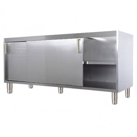 Meuble Bas Sans Dessus - 2 Portes Coulissantes - L 1800 mm SOFINOR - 1 Meuble Bas Sans Dessus - 2 Portes Coulissantes - L 1800 mm SOFINOR - 1
