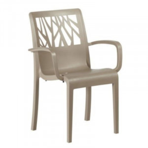 Fauteuil Végétal Taupe Grosfillex - 1