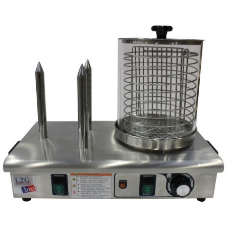 Machine à Hot-Dog Electrique à 3 Plots Chauffants FourniResto - 1 Machine à Hot-Dog Electrique à 3 Plots Chauffants FourniResto - 1