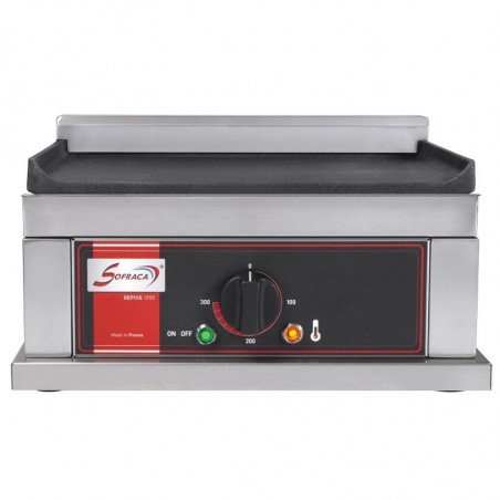 Plancha Professionnelle Electrique à Plaque Lisse - 230 V Sofraca - 1 Plancha Professionnelle Electrique à Plaque Lisse - 230 V Sofraca - 1