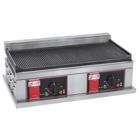 Plancha Double Electrique à Plaques Rainurées - 230 V Sofraca - 1 Plancha Double Electrique à Plaques Rainurées - 230 V Sofraca - 1