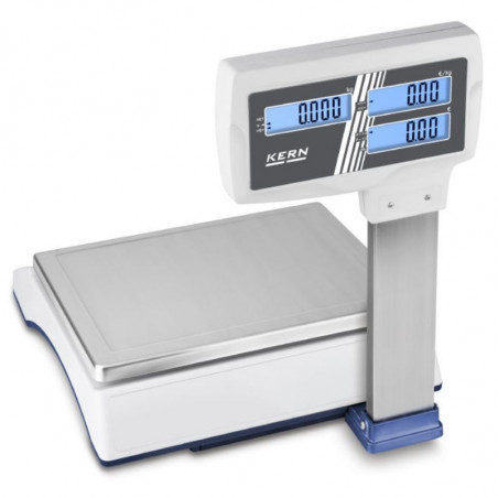 Balance Commerciale à Colonne Portée 6 ou 15 Kg avec Homologation et Métrologie Légale Kern - 1 Balance Commerciale à Colonne Portée 6 ou 15 Kg avec Homologation et Métrologie Légale Kern - 1