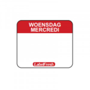Etiquette de Traçabilité Label FreshEasy - Mercredi - 30 x 25 mm - Lot de 1000 LabelFresh - 1