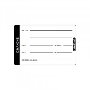 Etiquette de Traçabilité LabelFresh Pro - Dimanche - 70 x 45 mm - Lot de 500 LabelFresh - 1