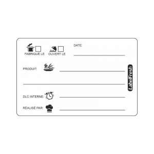 Etiquette de Traçabilité Label Fresh DLC - 70 x 45 mm - Lot de 300 LabelFresh - 1