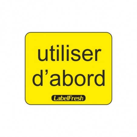 Etiquette de Traçabilité Utiliser D'abord - 30 x 25 mm - Lot de 1000 LabelFresh - 1 Etiquette de Traçabilité Utiliser D'abord - 30 x 25 mm - Lot de 1000 LabelFresh - 1