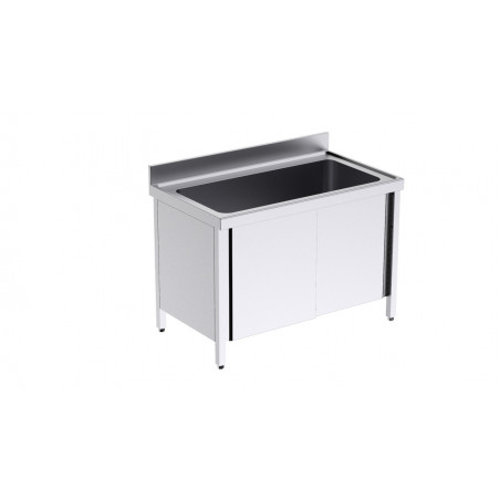 Plonge 1 Grand Bac avec Portes - L 1400 x P 700 mm Distform - 1 Plonge 1 Grand Bac avec Portes - L 1400 x P 700 mm Distform - 1