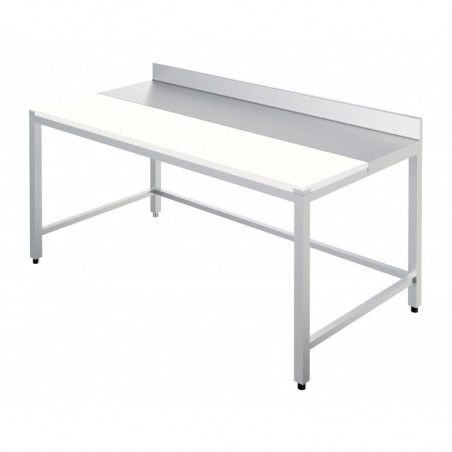 Table de Découpe avec Dosseret et Cadre de Renfort - L 1000 x P 700 mm Distform - 1 Table de Découpe avec Dosseret et Cadre de Renfort - L 1000 x P 700 mm Distform - 1